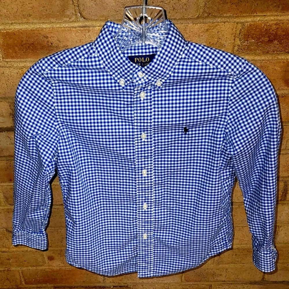 Polo by Ralph Lauren Blue Gingham Casual Shirt